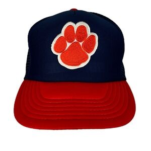 Clemson Tigers Hat Mens Medium Large Blue Baseball SnapBack Vintage Licensed